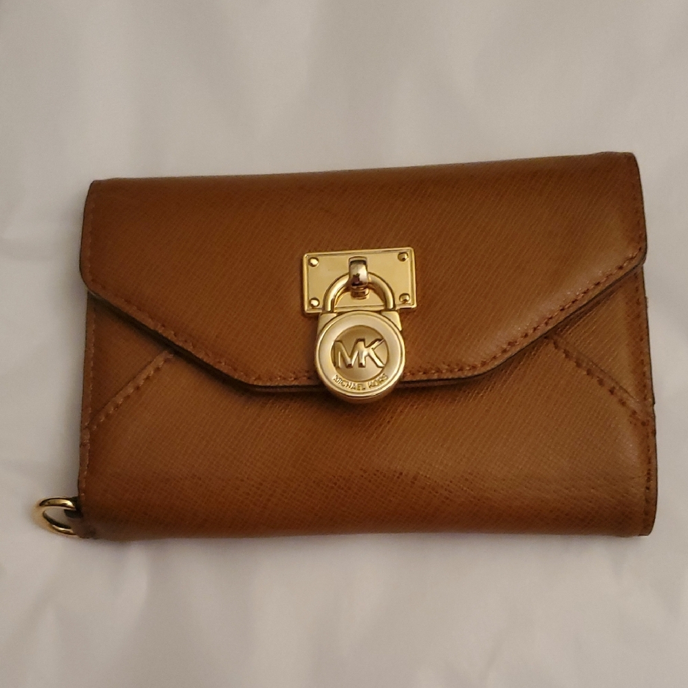 Michael Kors MK Brown Leather Wallet